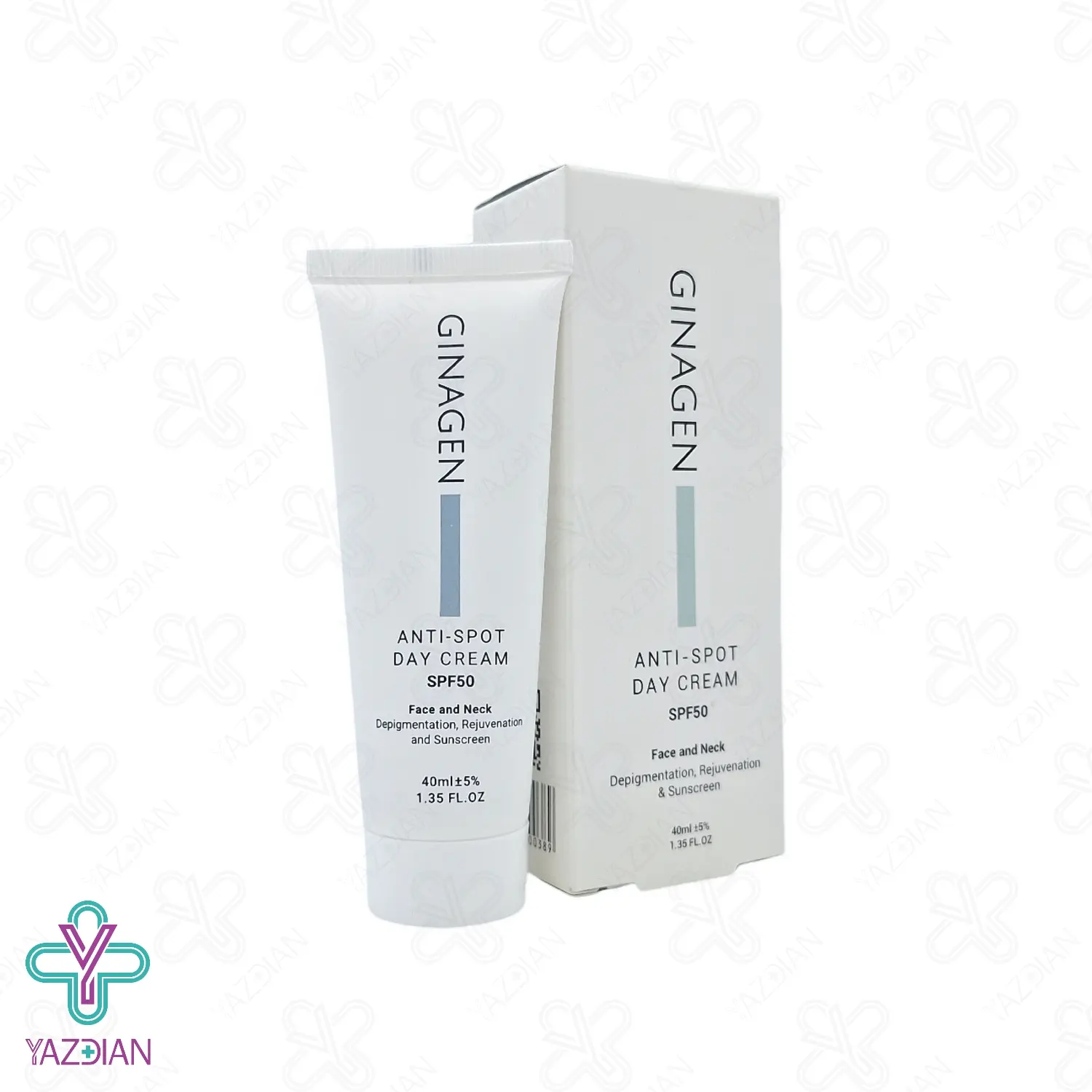 کرم ضد لک روز SPF 50 ژیناژن - 40 میلی لیتر	