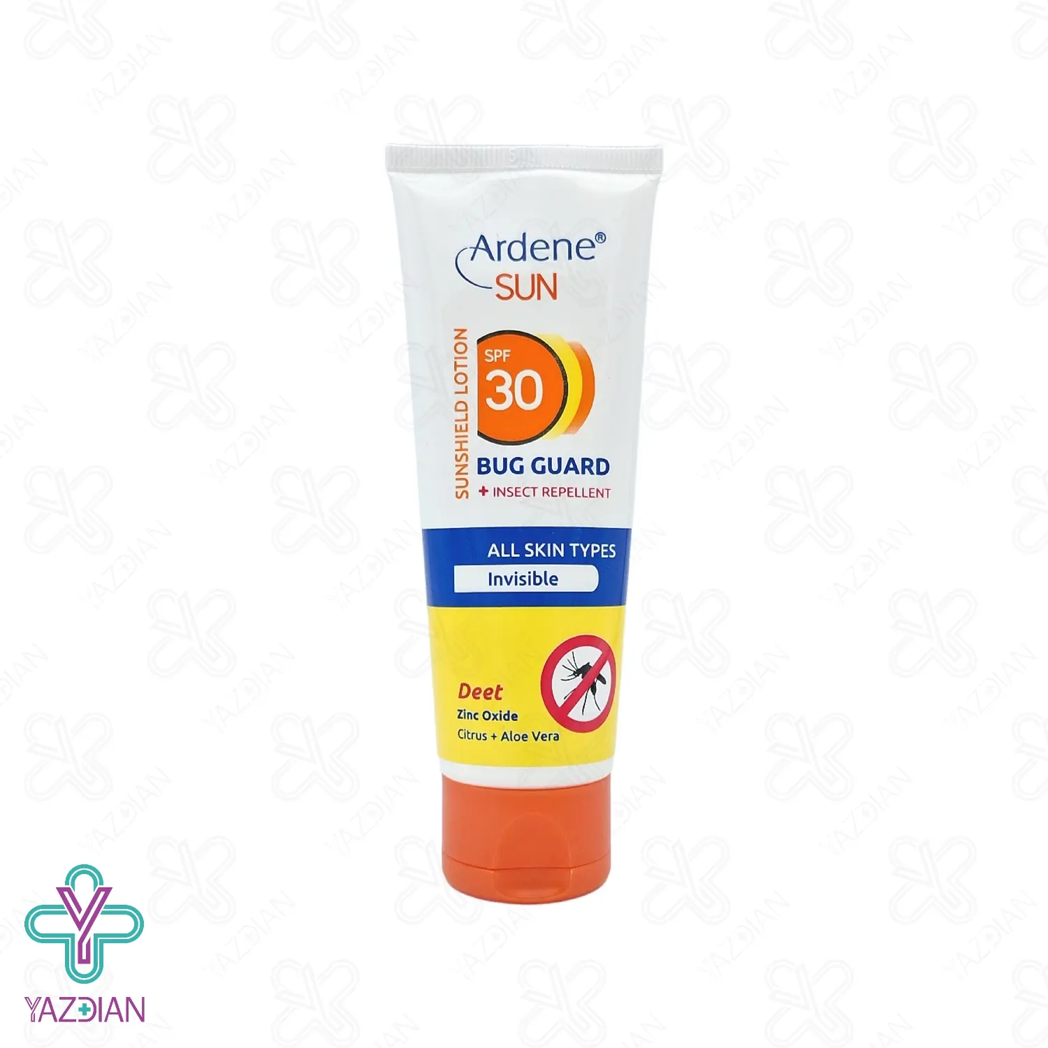 لوسیون ضد آفتاب دافع حشرات SPF30 آردن – بی رنگ	
