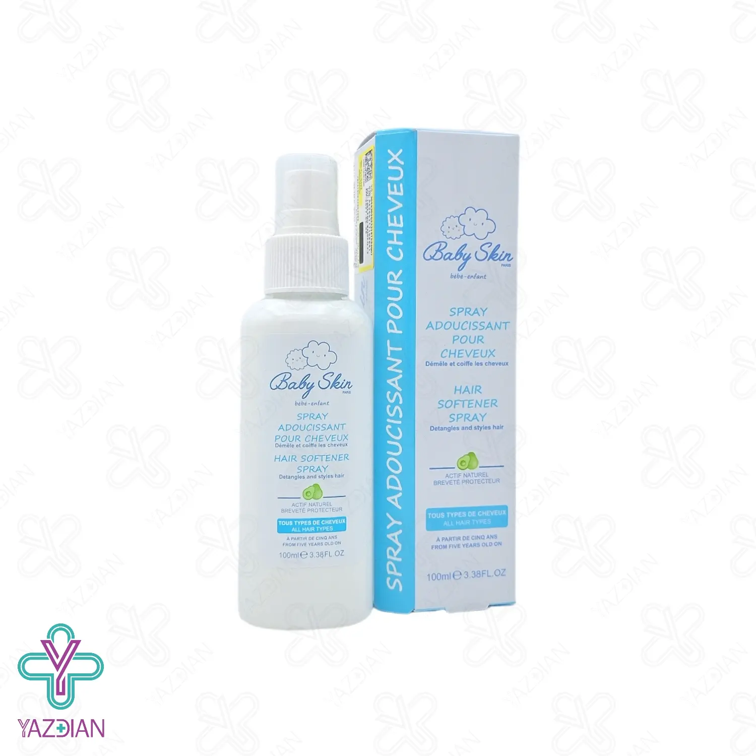 اسپری نرم کننده و باز کننده گره مو بیبی اسکین - 100 میلی لیتر	