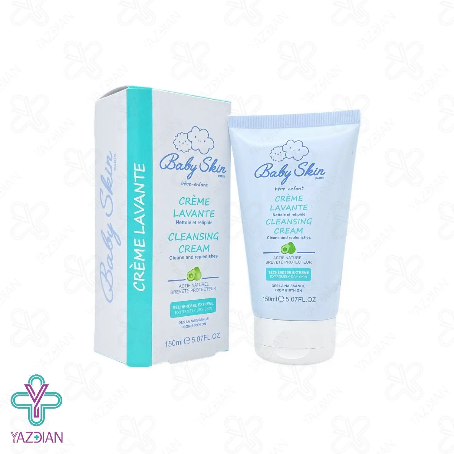 شوینده کرمی پوست خشک و آتوپیک کودک بیبی اسکین - 150 میلی لیتر	