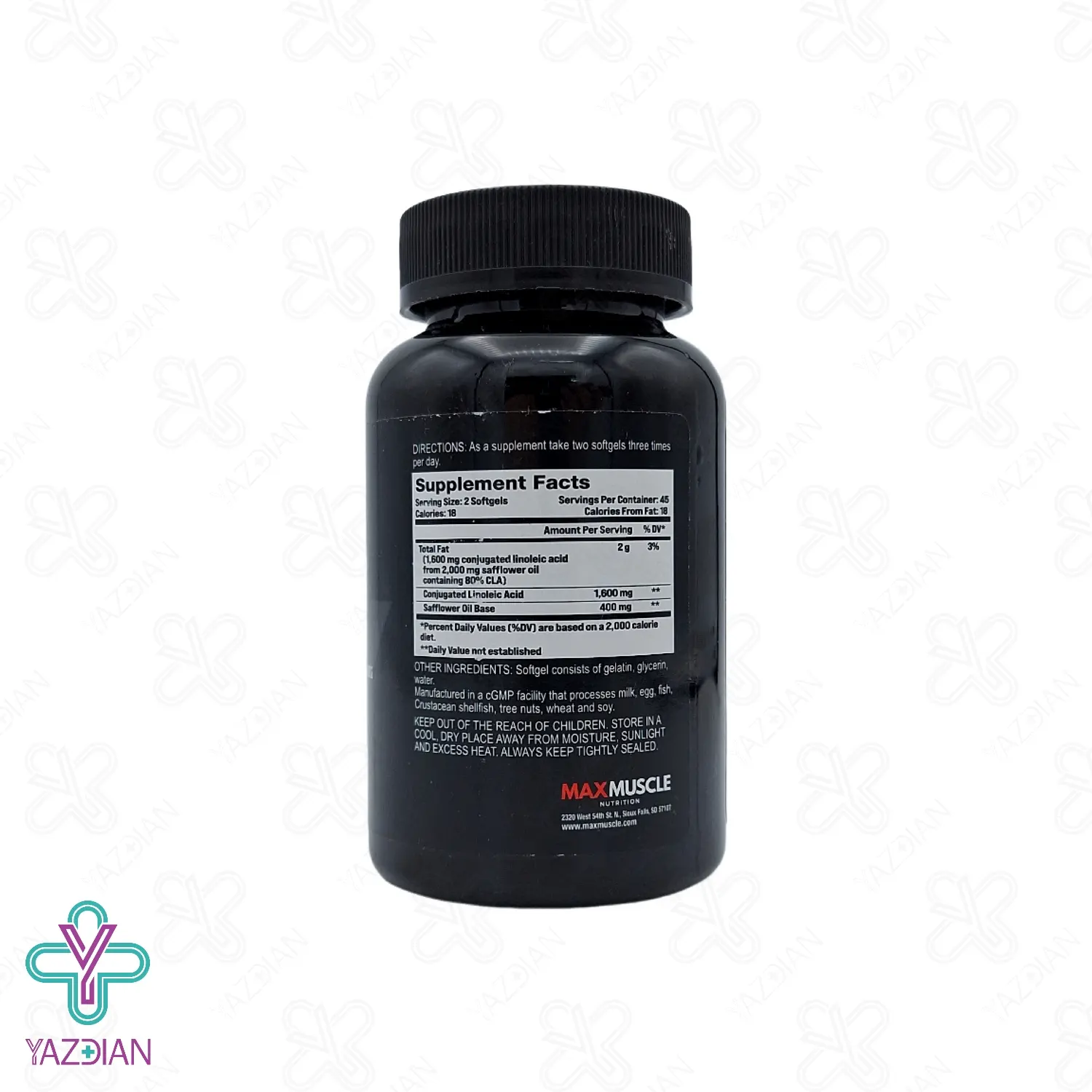 کپسول سی ال ای CLA مکس ماسل - 90 عددی	