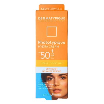 تصویر  کرم ضد آفتاب SPF50 مرطوب کننده خشک فوتوتیپیک درماتیپیک - بی رنگ