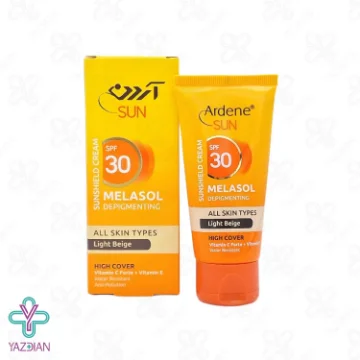 کرم ضد آفتاب ضد لک SPF30 آردن سان انواع پوست - بژ روشن