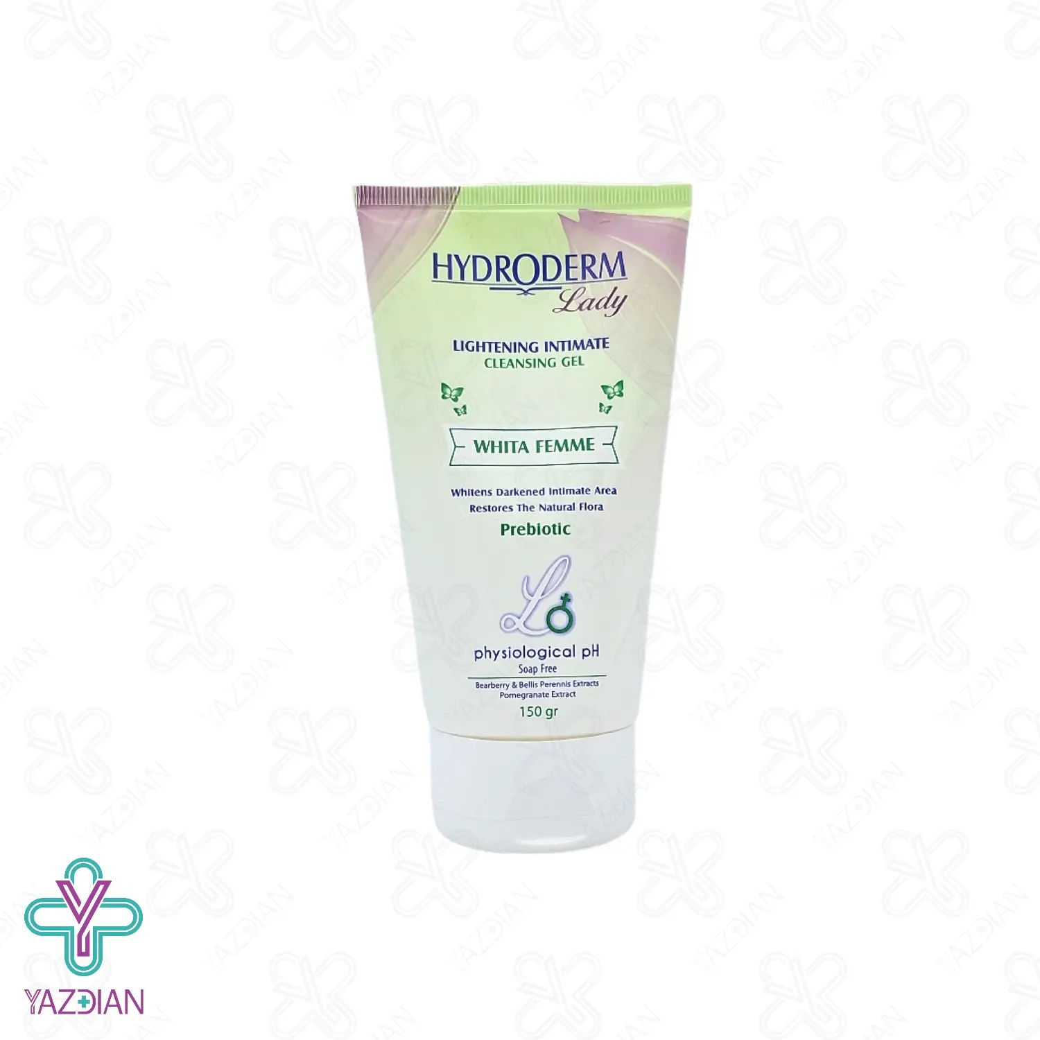 ژل بهداشتی روشن کننده بانوان هیدرودرم - 150 میلی لیتر	