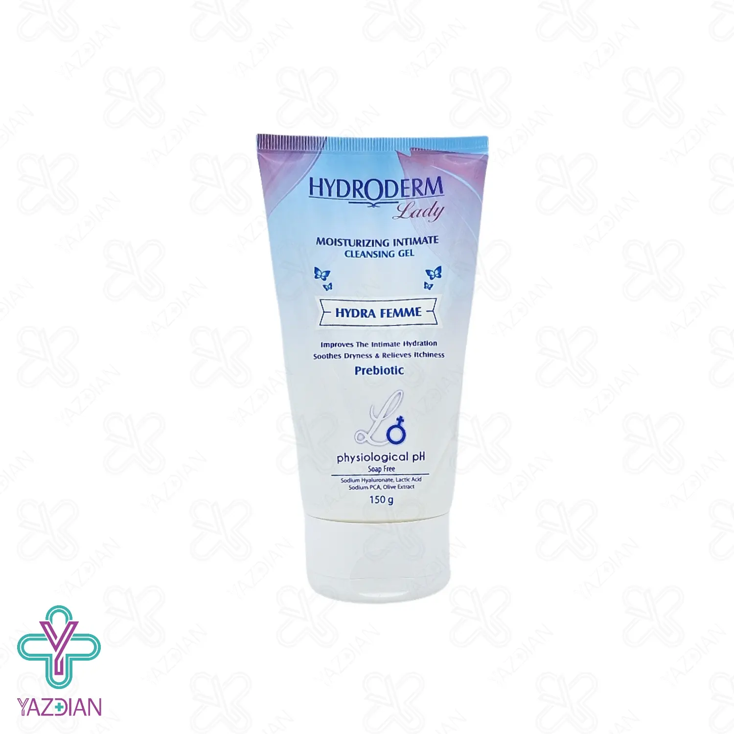 ژل بهداشتی مرطوب کننده بانوان هیدرودرم - 150 میلی لیتر	