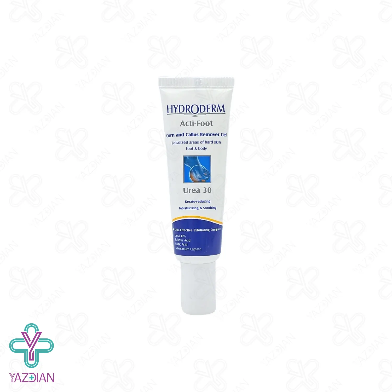 ژل رفع میخچه و پینه پا هیدرودرم حاوی اوره 30 درصد - 75 میلی لیتر	