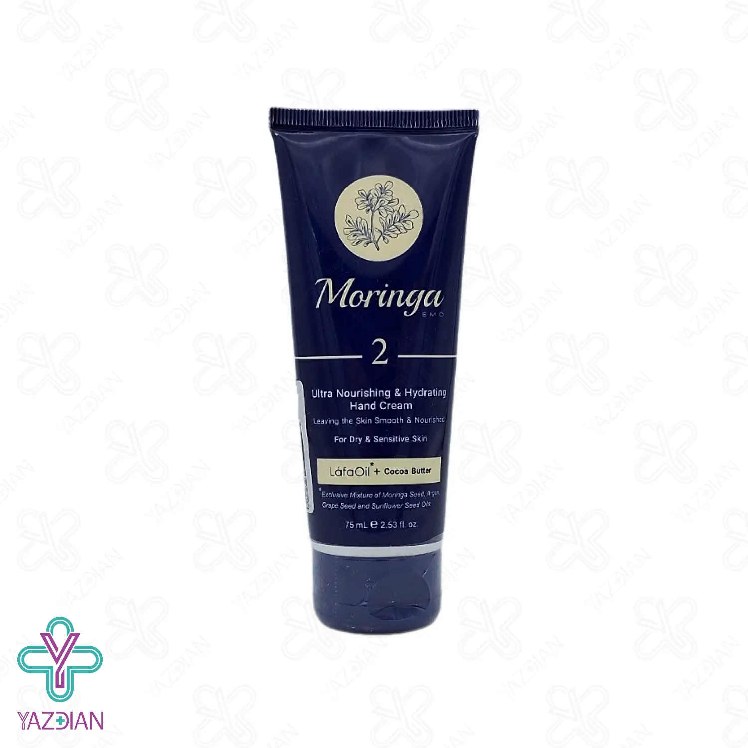 کرم آبرسان دست پوست خشک و حساس مورینگا - 75 میلی لیتر	