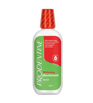 تصویر  دهانشویه سفید کننده نمک دریا پرودنتین - 400 میلی لیتر