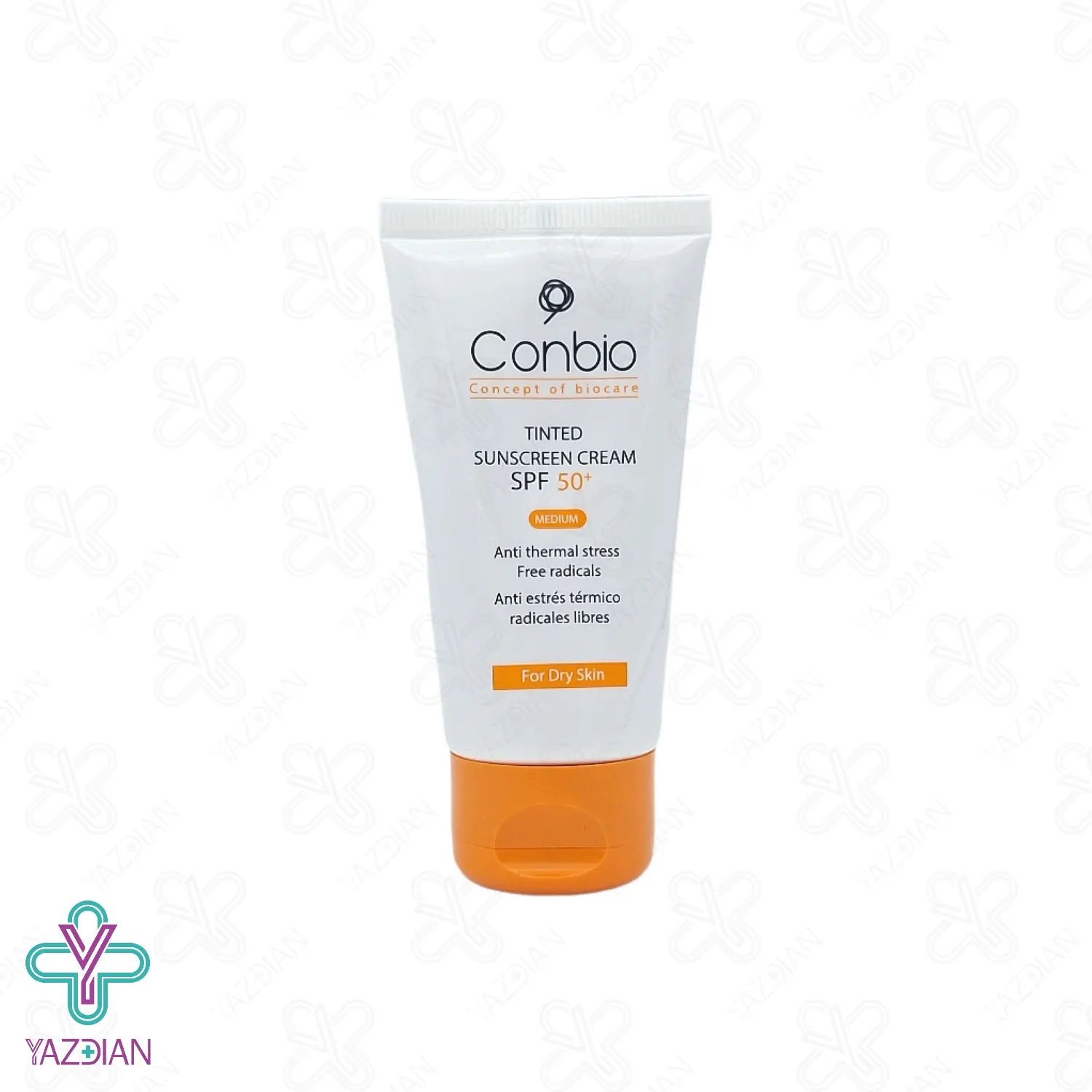 کرم ضد آفتاب SPF50 پوست خشک کانبیو - رنگ متوسط	