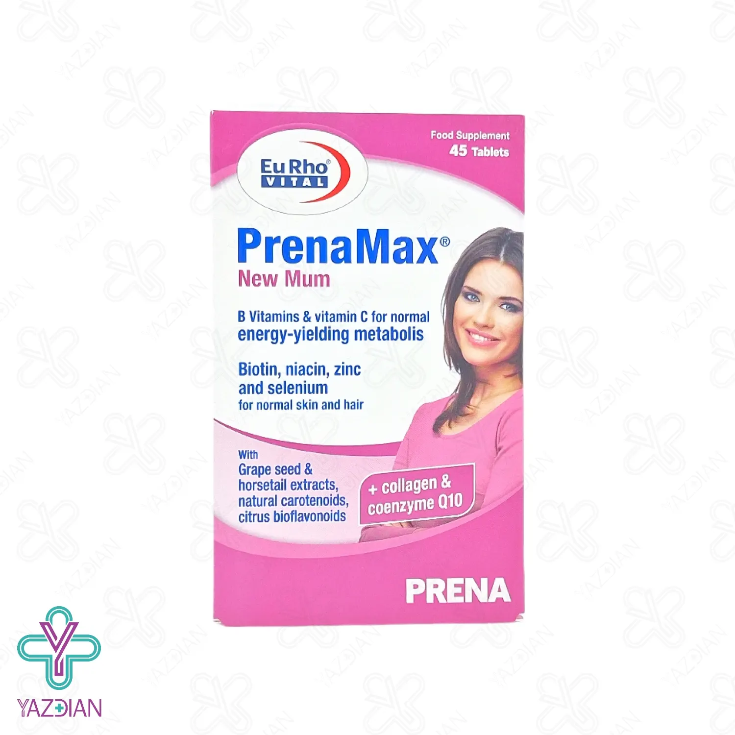 قرص مولتی پریناتال پرینامکس یوروویتال - 45 عددی	