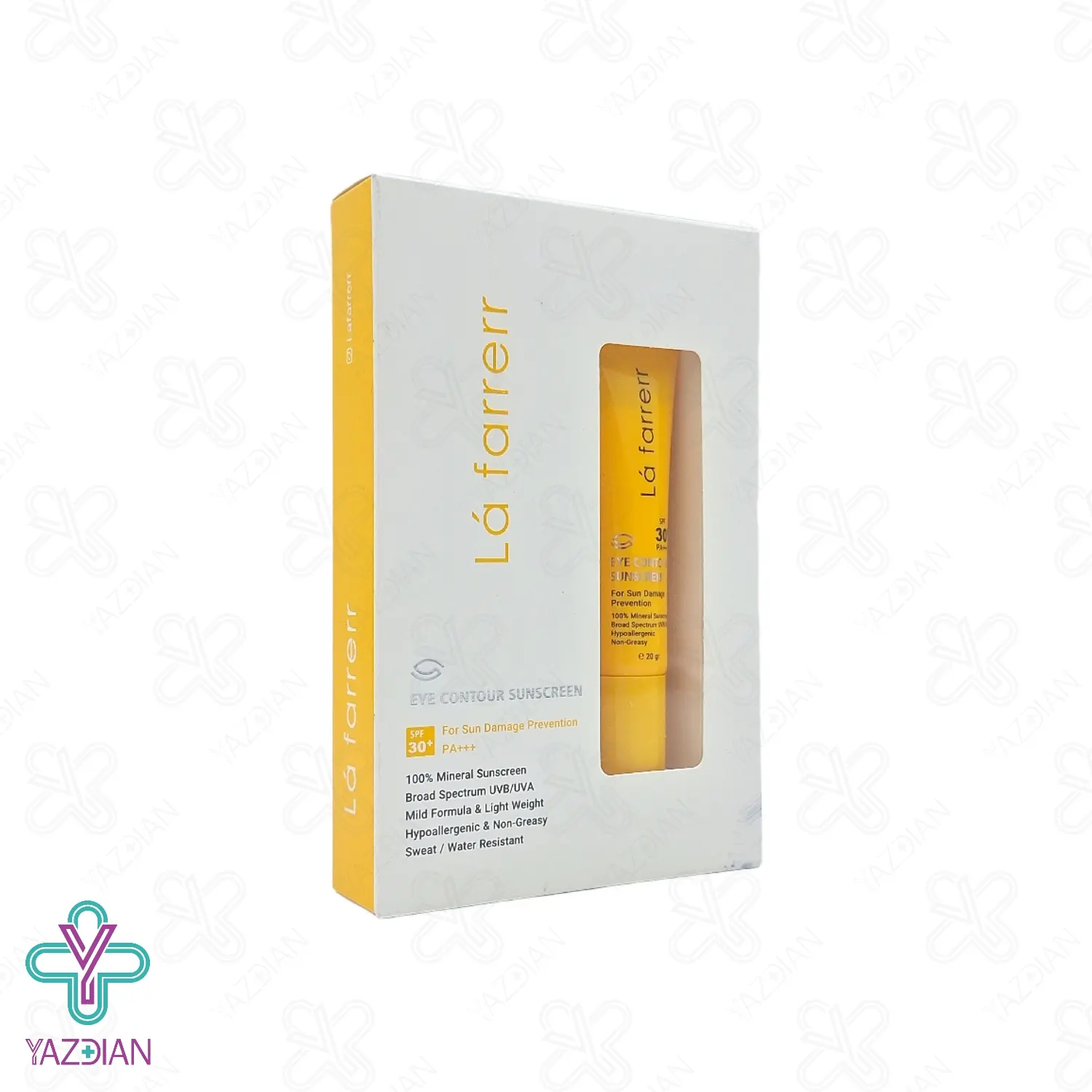 کرم ضد آفتاب دورچشم مینرال SPF30 لافارر – بی رنگ	