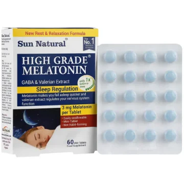 تصویر  قرص آرام بخش ملاتونین 3 و گابا های گرید سان نچرال - 60 عددی