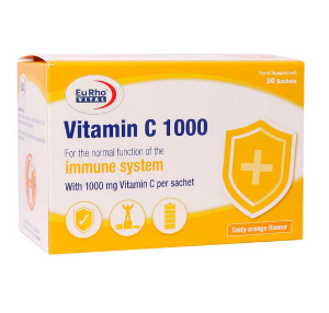 ساشه ویتامین ث 1000 میلی گرم یوروویتال - 30 عددی 