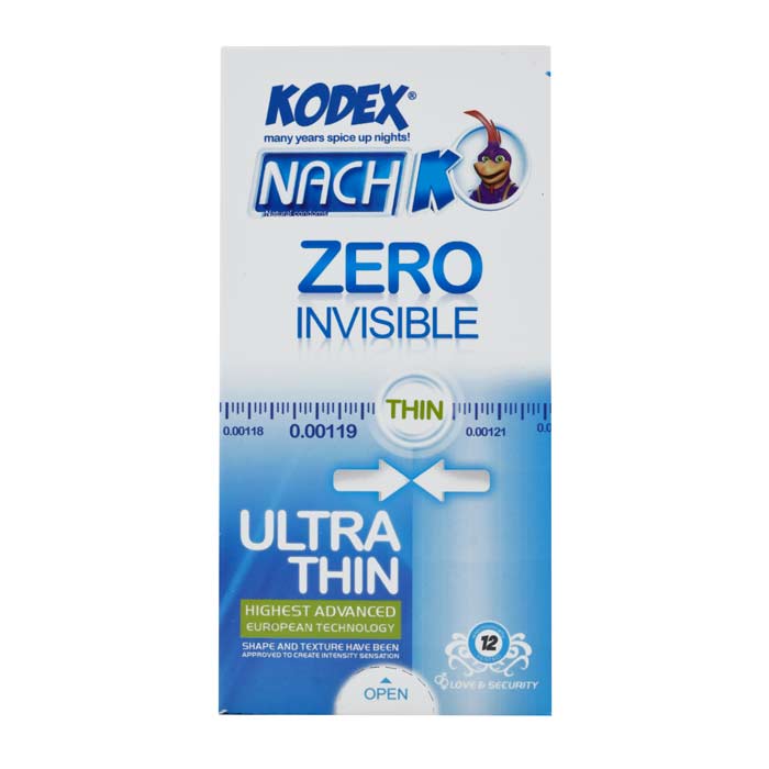 کاندوم خیلی نازک و نامرئی کدکس - 12 عددی