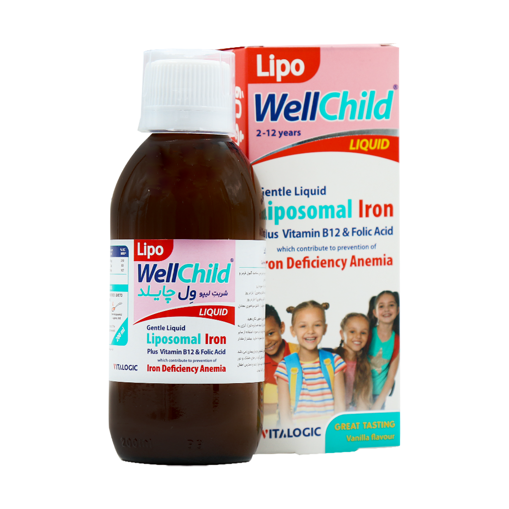شربت آهن لیپوزومال لیپو ول چایلد ویتا آریا - 200 میلی لیتر
