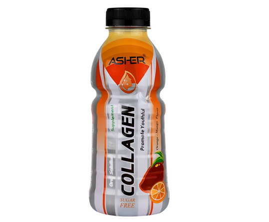 محلول خوراکی کلاژن 12000 میلی گرم آشر - 500 میلی لیتر