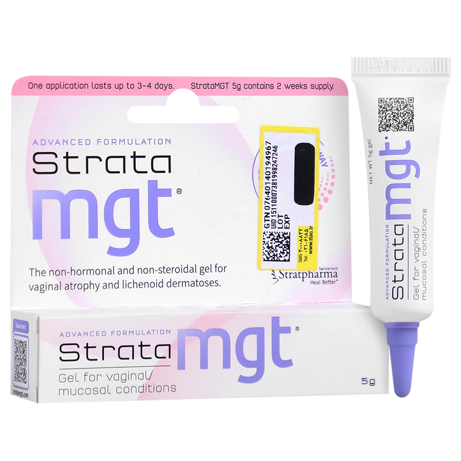 تصویر  ژل ترمیم کننده واژینال استراتا MGT استرات فارما - 5 گرم