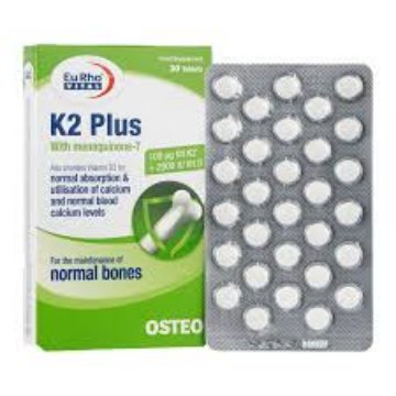 قرص ویتامین کا2 پلاس یوروویتال - 30 عددی