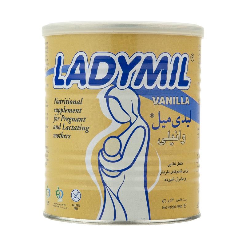 تصویر  پودر تقویت کننده بانوان لیدی میل وانیلی - 400 گرم