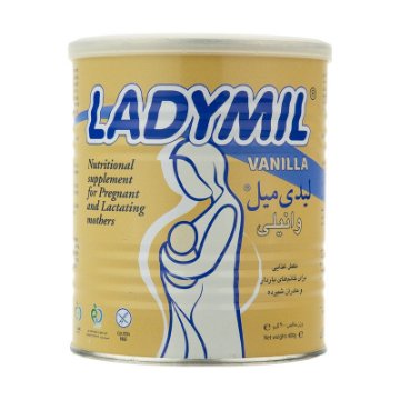 تصویر  پودر تقویت کننده بانوان لیدی میل وانیلی - 400 گرم